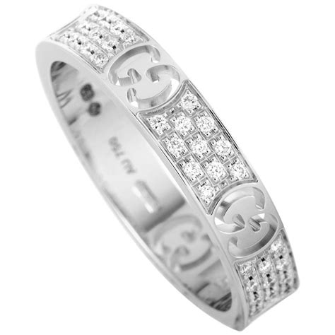 gucci icon thin band ring|Gucci icon ring white gold.